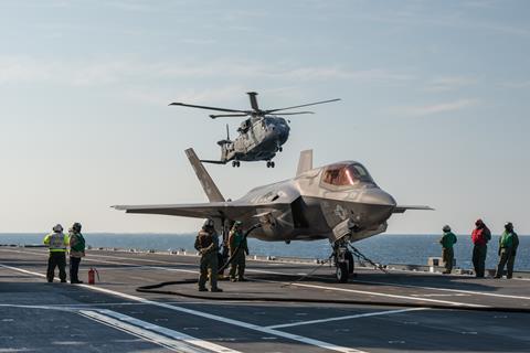 49 - F-35B conducting sea trials on the Italian Navy's ITS Cavour aircraft carrier